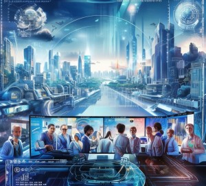 中国科技动态海报模板，探索未来，成就未来